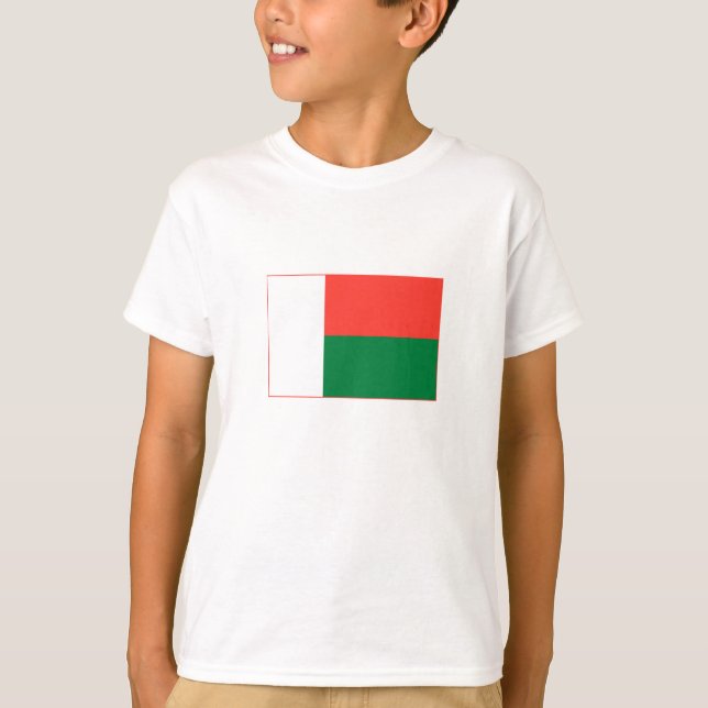 T-shirt Drapeau de Madagascar (Devant)
