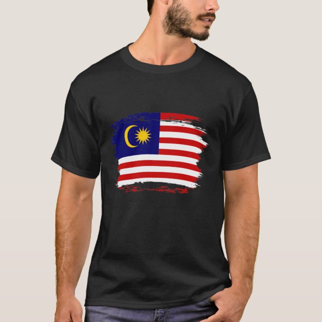 T-shirt Drapeau de Malaisie (Devant)