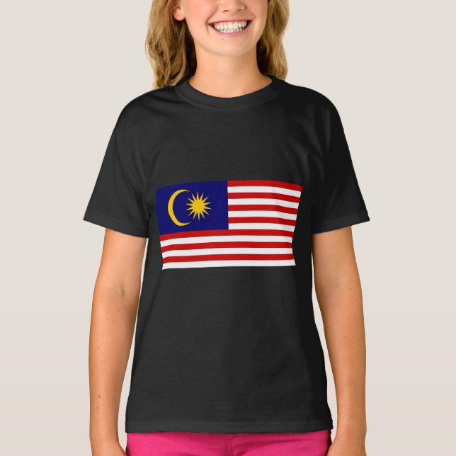 T-shirt Drapeau de Malaisie (Devant)