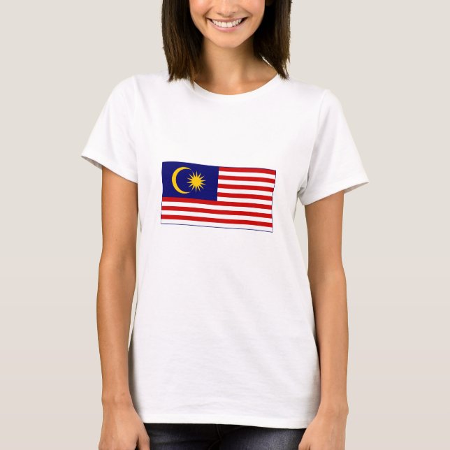 T-shirt Drapeau de Malaisie (Devant)