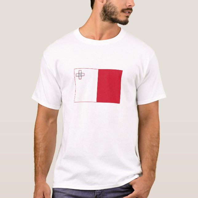 T-shirt Drapeau de Malte (Devant)