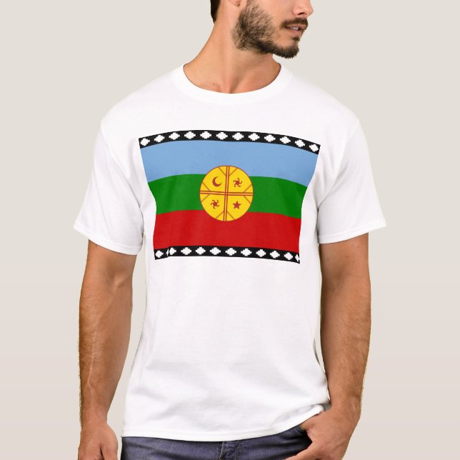 T-shirt Drapeau de Mapuche (Devant)