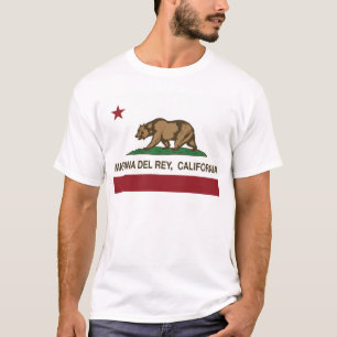 T-shirt Drapeau de Marina Del Rey la Californie