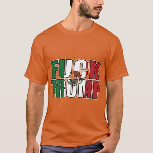 T-shirt Drapeau de Meican Fuckrump garçon (Devant)