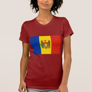 T-shirt Drapeau de Moldau
