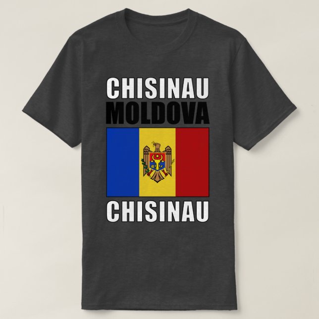 T-shirt Drapeau de Moldavie (Design devant)