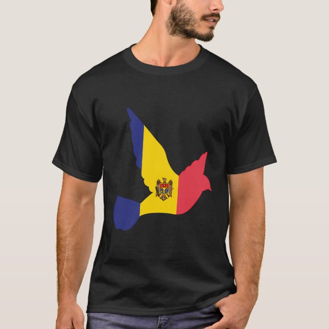 T-shirt Drapeau de Moldova (Devant)