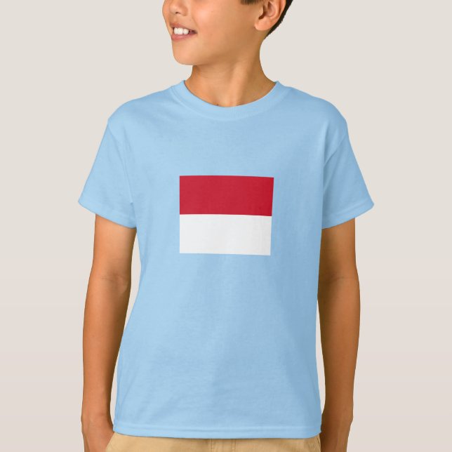 T-shirt Drapeau de Monaco (Devant)