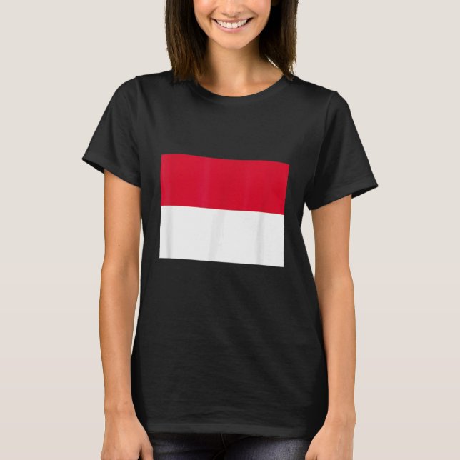 T-shirt Drapeau de Monaco (Devant)