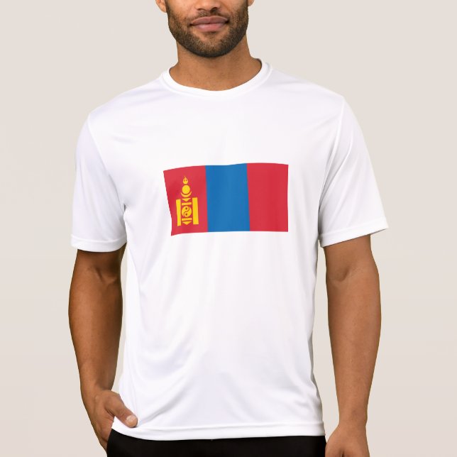 T-shirt Drapeau de Mongolie (Devant)