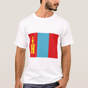 T-shirt Drapeau de Mongolie