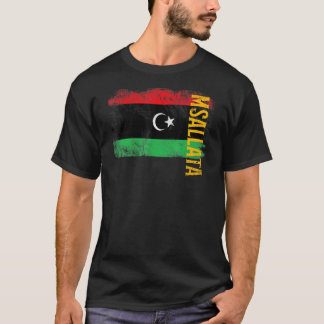 T-shirt Drapeau De Msallata Libye Pour Les Libyens Hommes