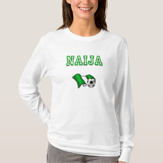 T-shirt Drapeau de Naija des cadeaux d'étoiles du football