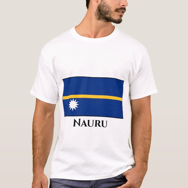 T-shirt Drapeau de Nauru (Devant)
