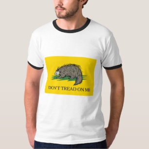T-shirt Drapeau de ne pas marcher sur moi de Libertarien -