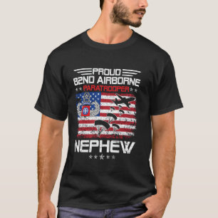 T-shirt Drapeau de neveu fier Paratrooper de la 82e divisi