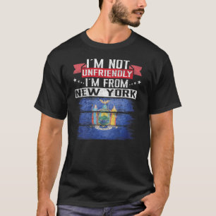 T-shirt Drapeau de New York Je ne suis pas hostile Je suis