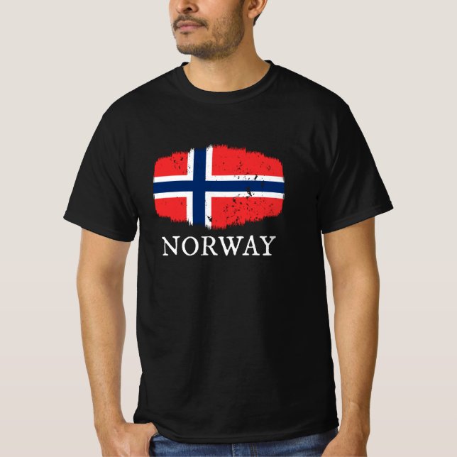 T-shirt Drapeau de Norvège (Devant)