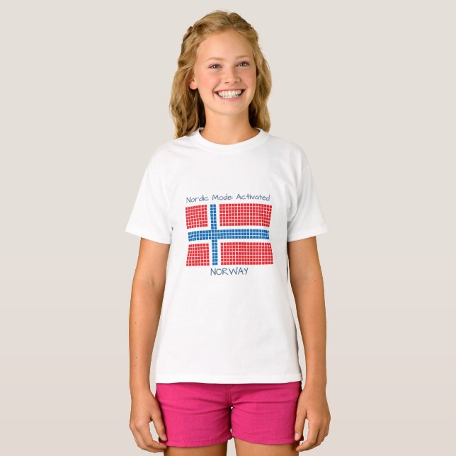 T-shirt Drapeau de Norway (Devant entier)