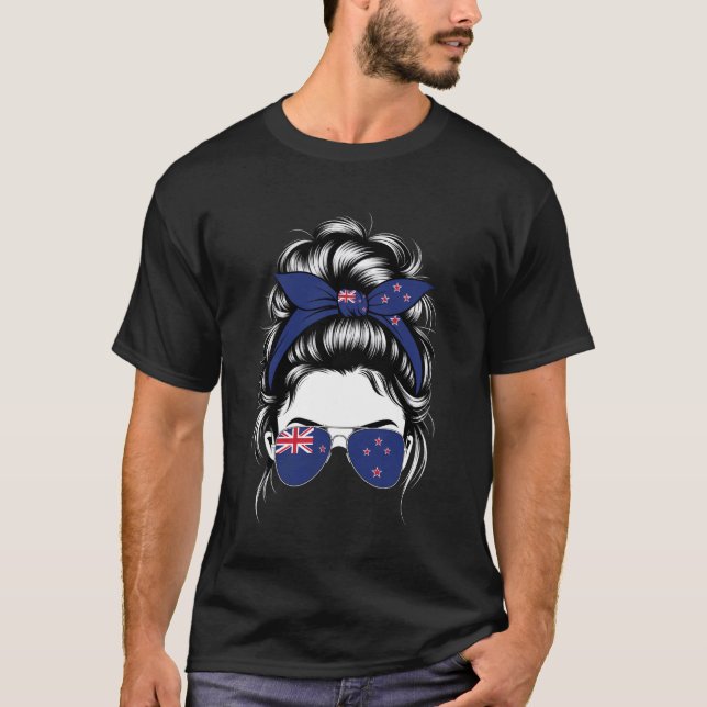 T-shirt Drapeau de Nouvelle-Zélande (Devant)