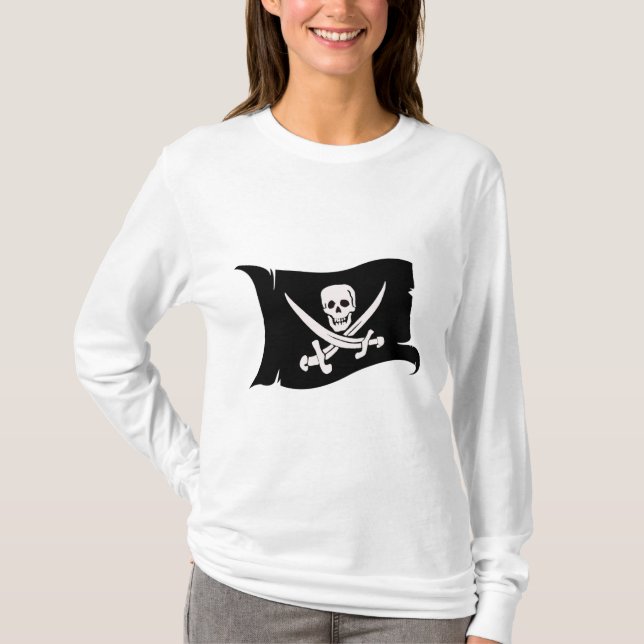 T-shirt Drapeau de ondulation #10 Jack Rackham (Devant)