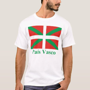 T-shirt Drapeau de País Vasco (Euskadi) avec le nom