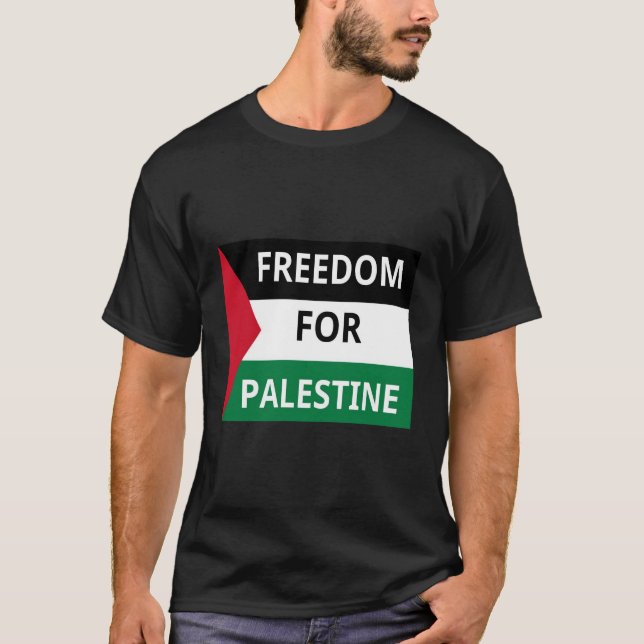 T-shirt Drapeau de Palestine, Liberté pour la Palestine, p (Devant)