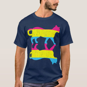 T-shirt Drapeau de panseualité LGBT Pan Pride Animal de co