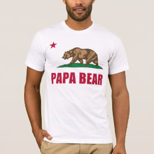 T-shirt Drapeau de Papa Bear de Californie