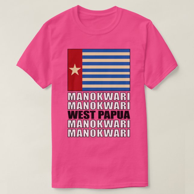 T-shirt Drapeau de Papouasie occidentale (Design devant)