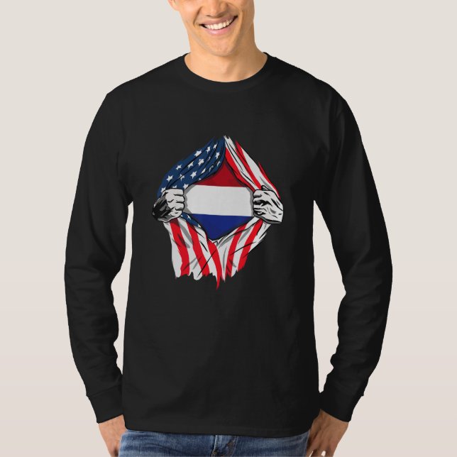 T-shirt Drapeau de Pays-Bas (Devant)