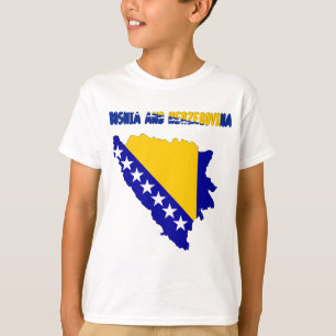 T-shirt Drapeau de pays bosnien