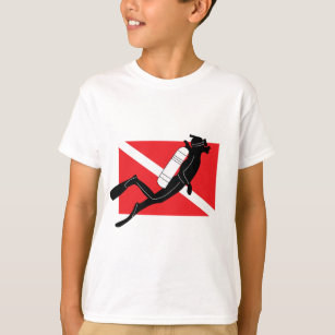T-shirt Drapeau de piqué de SCAPHANDRE avec les enfants