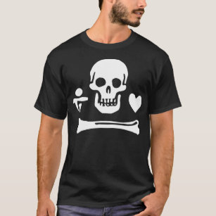 T-shirt Drapeau de pirate des Stede Bonnet
