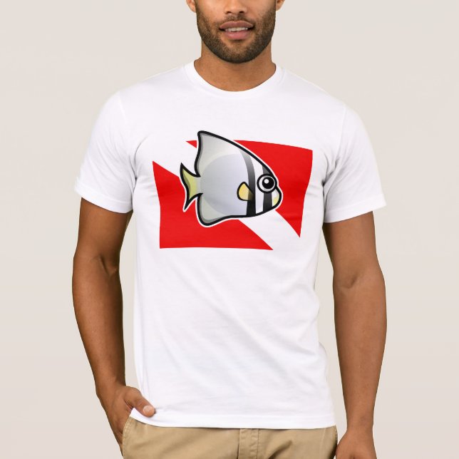 T-shirt Drapeau de plongée Batfish (Devant)