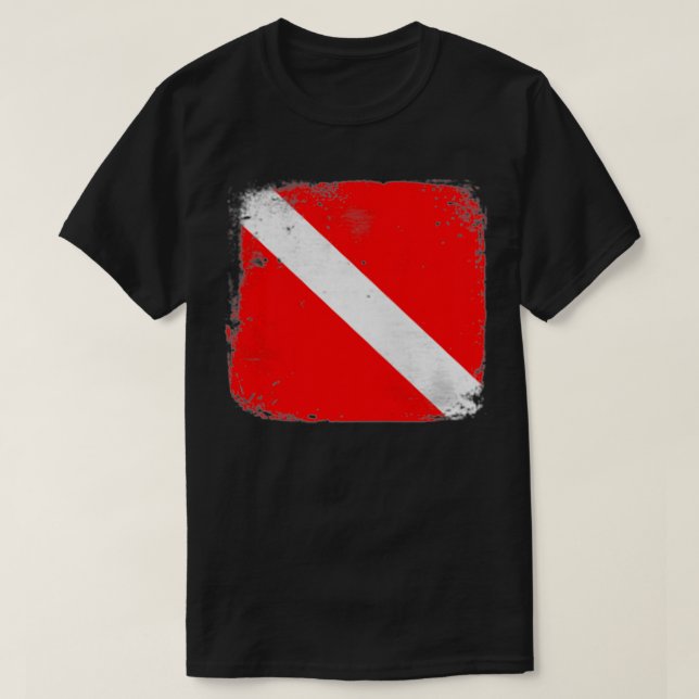 T-shirt Drapeau de plongée de la SCUBA Divemasters Instruc (Design devant)