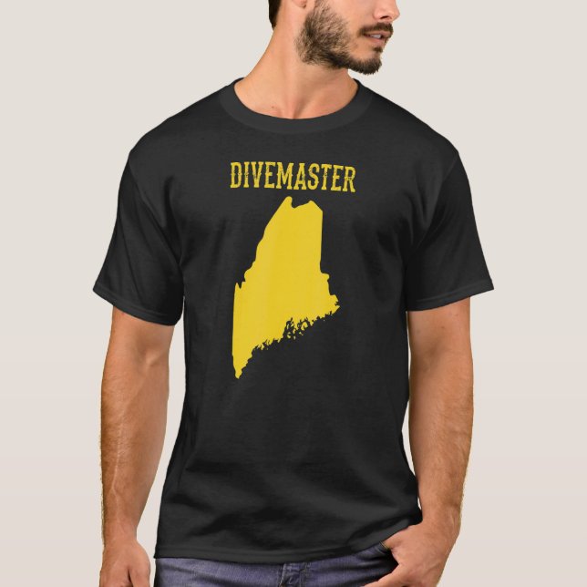 T-shirt Drapeau de plongée de l'instructeur de plongée en  (Devant)