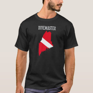T-shirt Drapeau de plongée de l'instructeur de plongée en