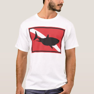 T-shirt Drapeau de plongée de requin