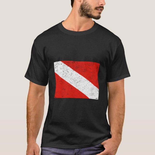 T-shirt Drapeau de plongée en scaphandre (Devant)