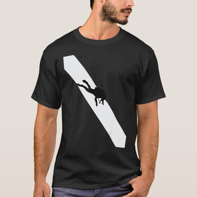 T-shirt Drapeau de plongée incroyable Cadeau de plongée en (Devant)