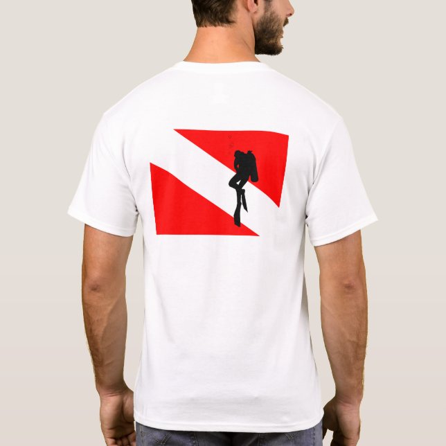 T-shirt Drapeau de plongée sous-marine (Dos)