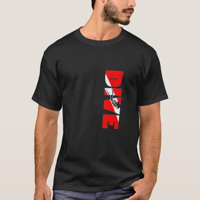 T-shirt Drapeau de plongée sous-marine femme (Devant)