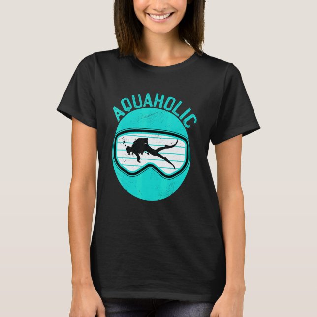 T-shirt Drapeau de plongée vers le bas Drapeau de plongée  (Devant)