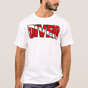 T-shirt Drapeau de plongeur en scaphandre autonome Weather