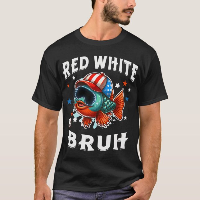 T-shirt drapeau de poisson coq (Devant)