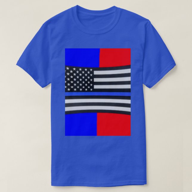 T-shirt Drapeau de police (Design devant)