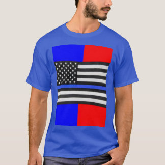 T-shirt Drapeau de police