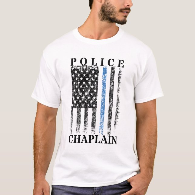 T-shirt Drapeau de police américain (Devant)