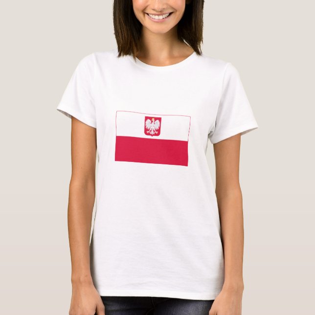 T-shirt Drapeau de Pologne (Devant)